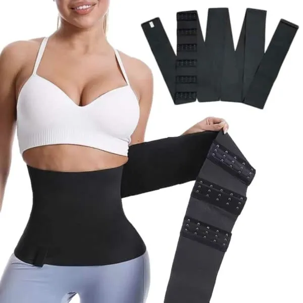 Gratis størrelse korsett midje shaper 3m svart