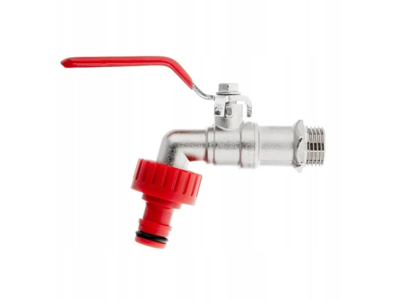 Geko kran 1/2" med utgang til GZ 3/4" + nippel for hurtigkobling – mauser (50)