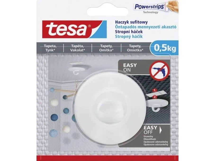 Tesa selvklebende krok til tak opptil 0,5 kg (77781-00007-00)