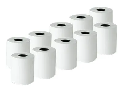 Qoltec - Hvit - Rull (5,7 cm x 30 m) - 55 g/m² - 10 rull(er) termisk papir