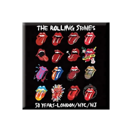The Rolling Stones Fridge Magnet: Tongue Evolution (2 inch)