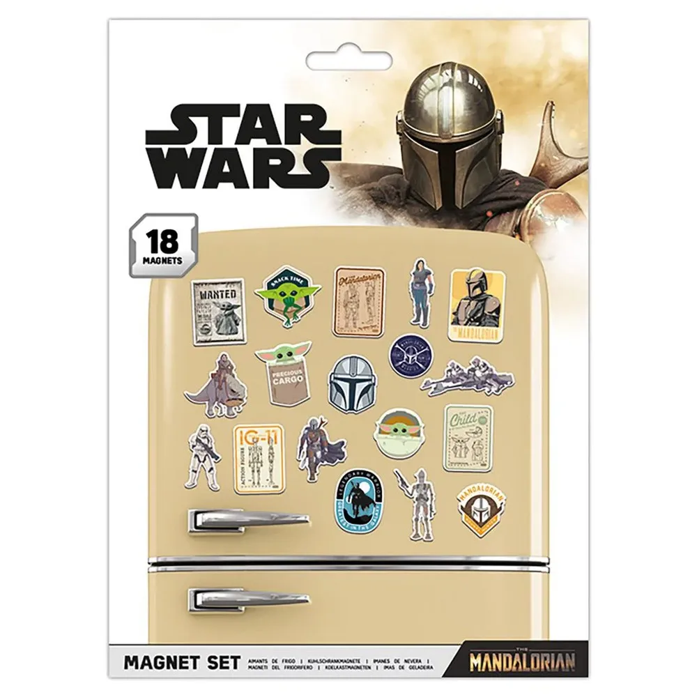 Star Wars Mandalorian Fridge Magnet (Pack of 18)