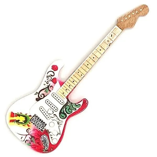 Kjøleskapsmagnet: Jimi Hendrix - Fender Stratocaster - Monterey Pop (mod. eksklusiv)