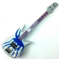 Magnet for fridge: Metallica - Robert Trujillo - Blue Flames