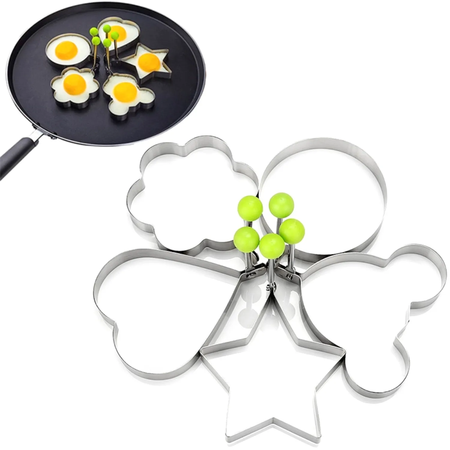 2-Pak - Eggform / Form til Egg - Cirkel