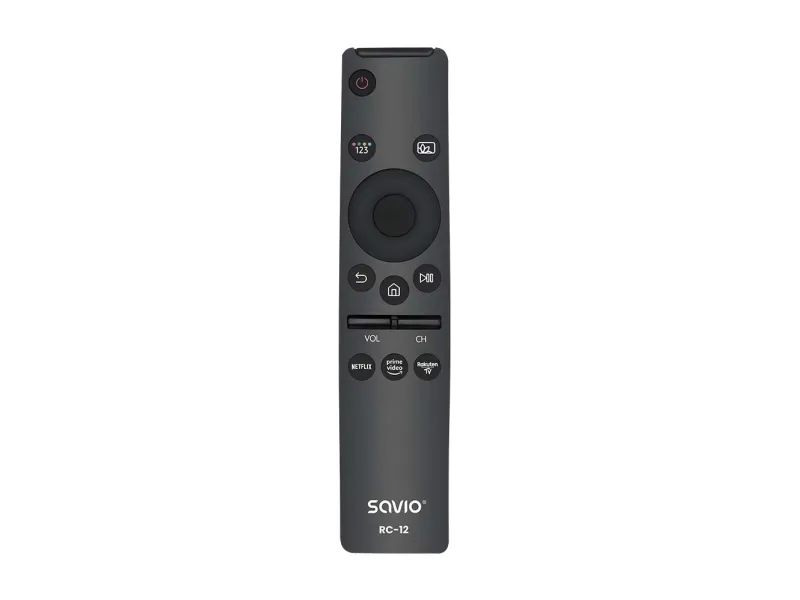 Savio RC-12 remote control IR Wireless TV Press buttons, TV, IR Kabelfri, Trykknapper, Svart