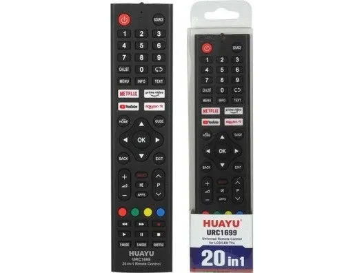 Pilot RTV Vega universal fjernkontroll til TV LCD 20W1 URC1699 SMART, NETFLIX, YOUTUBE (LG, SONY, SAMSUNG, PHILIPS, PANASONIC, JVC, BEKO, THOMSON, ...