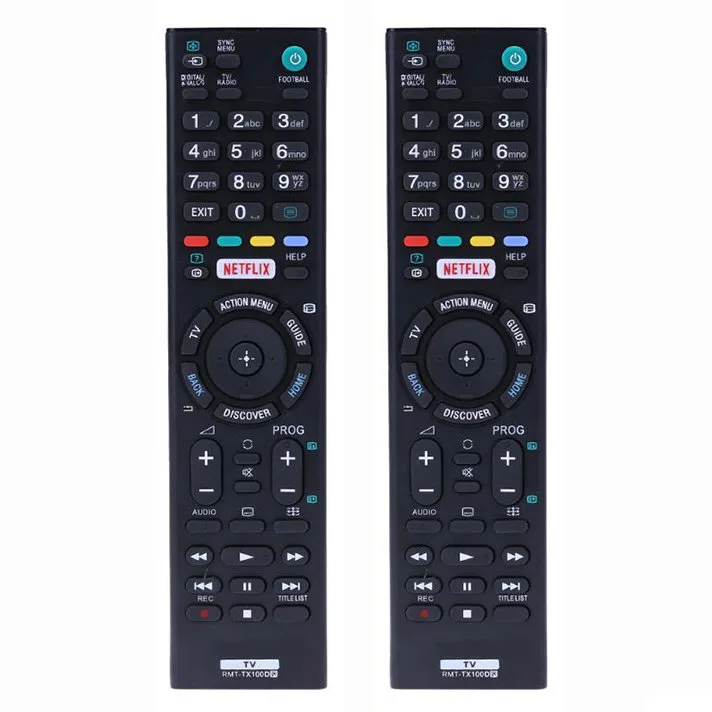 2x Universal RMT-TX100D fjernkontroll for Sony HDTV LED