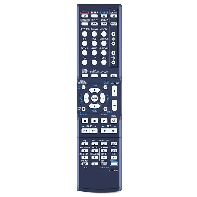 Fjernkontroll Utskiftning for AXD7692 for Pioneer AV-receiver Stereo System