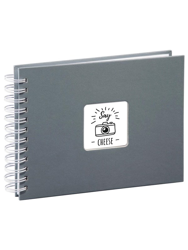 Hama "Fine Art" Spiral Album 24 x 17 cm 50 White Pages grey