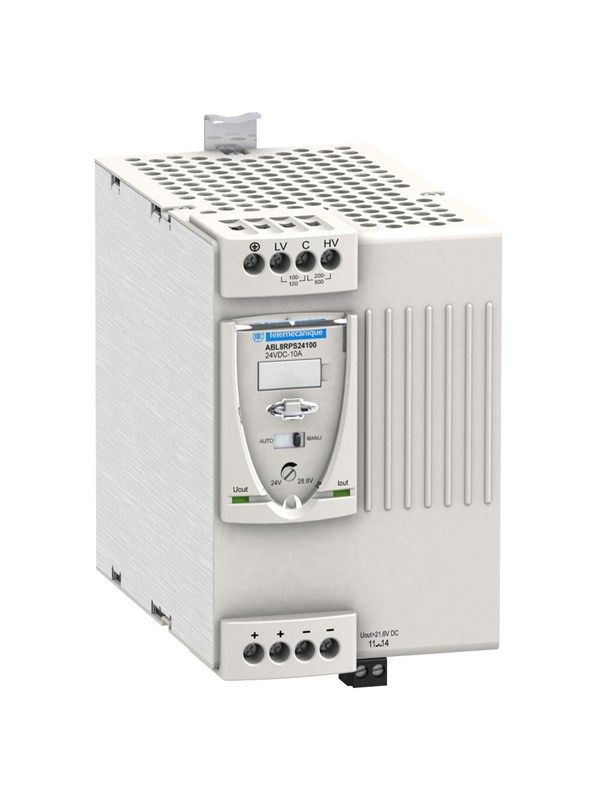 Schneider Electric Phaseo abl8 regulated switch mode power supply (smps) 100-500 v ac 24 v dc 10 a 240 w