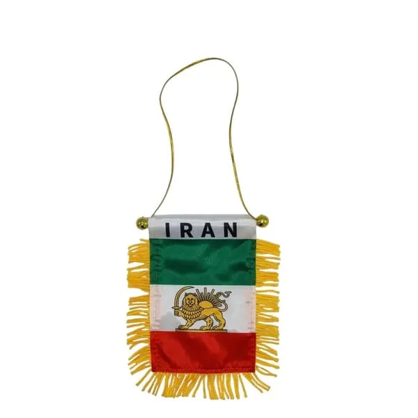 Iran hengende flagg bil bakspeil med sugekopp