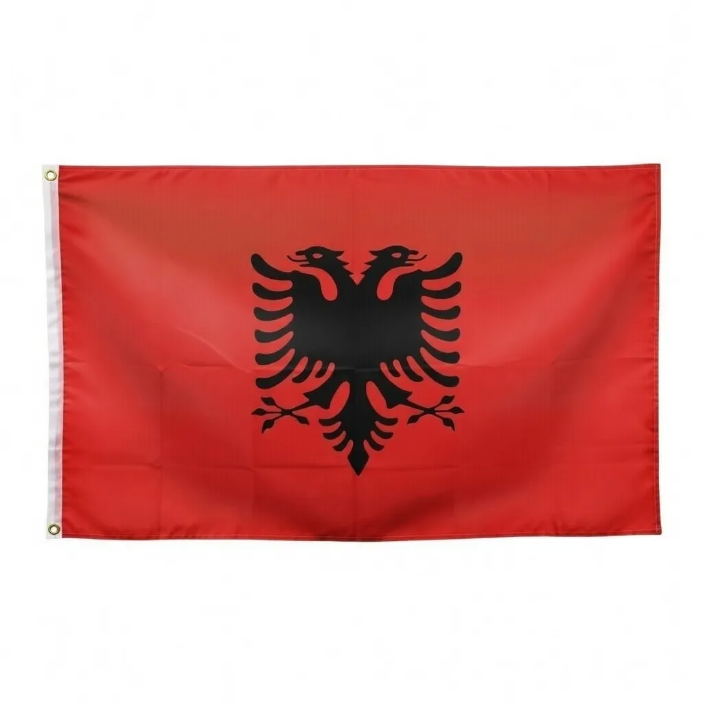 Albania Flagget - 150 x 90 cm