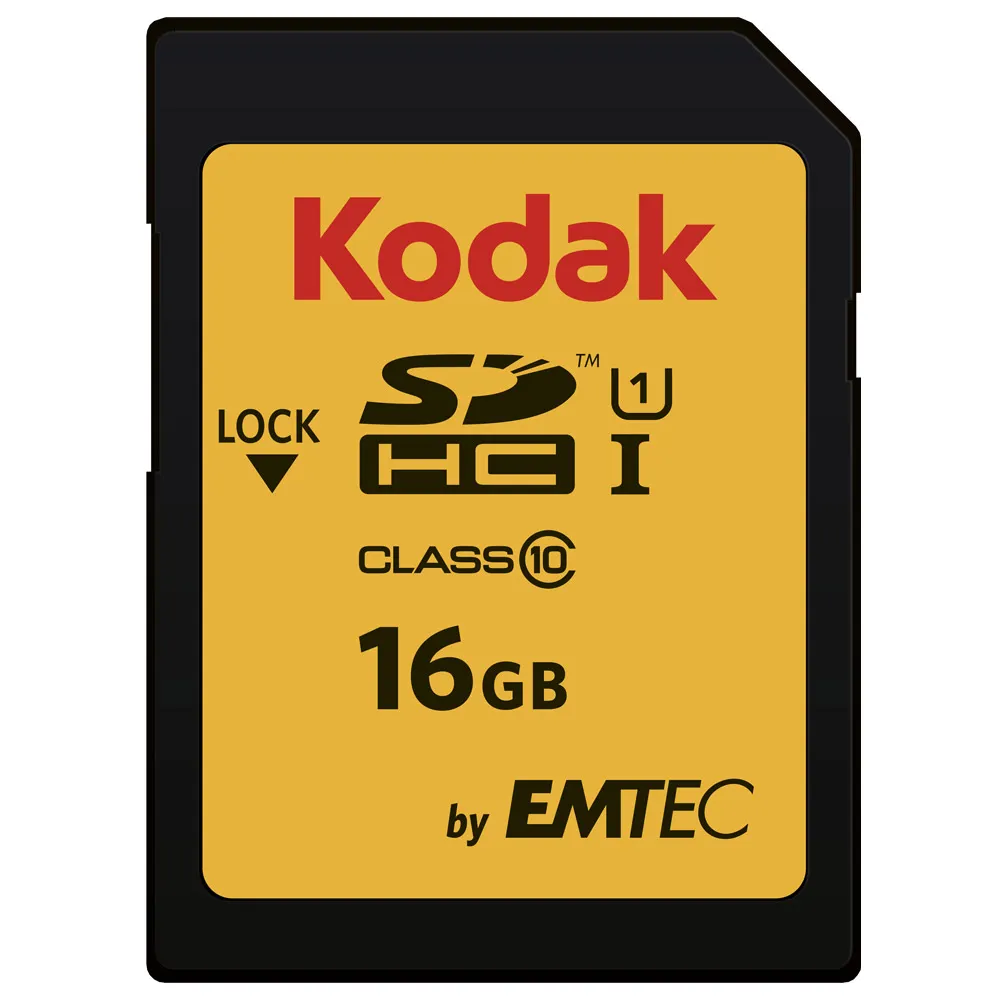 Kodak SDHC 16 GB – UHS-I, V10, A1, Class 10