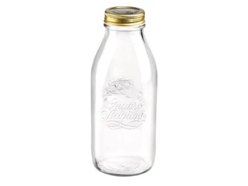 Juiceflaske Quattro Stagioni 1 liter Ø9,4x22,6 cm med lokk