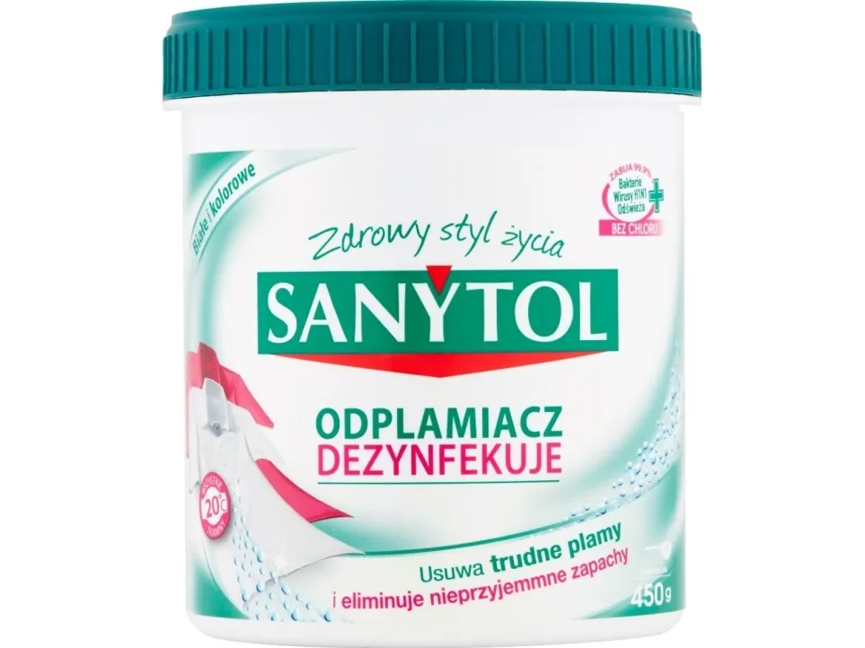 SANYTOL SANYTOL flekkfjerner pulver for farge og hvit 450 g