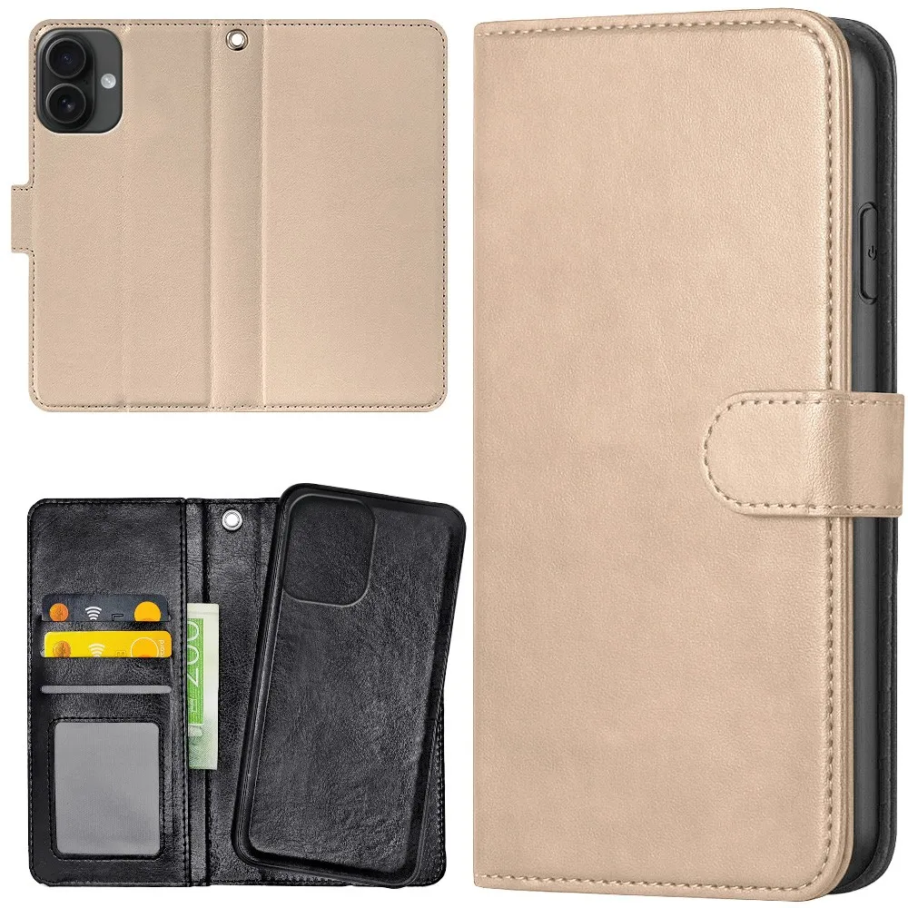 iPhone 16 - Lommebok Deksel Beige