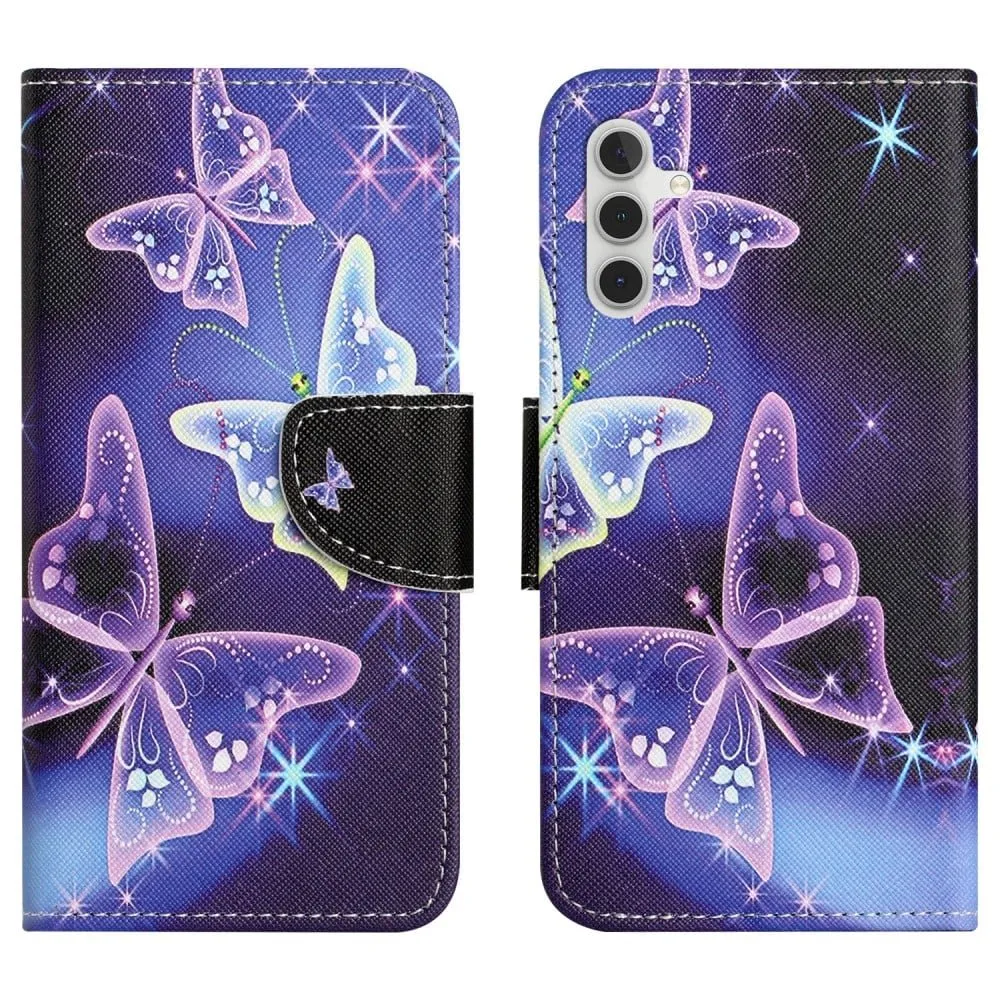 Wonderland Samsung Galaxy A05s Flippetui - Sparkling Sommerfugler