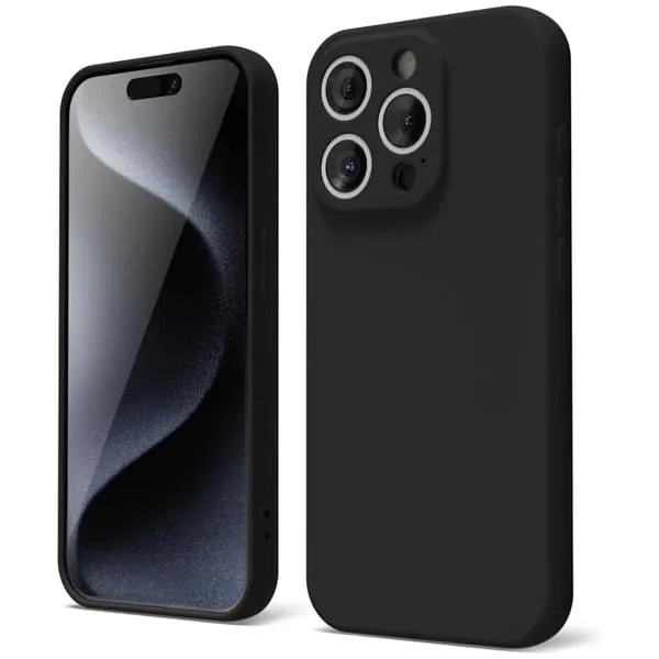iPhone 15 Pro Matt Svart Deksel - Ekstra kamerabeskyttelse