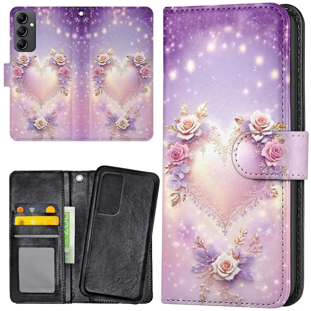 Samsung Galaxy A54 - Lommebok Deksel Heart