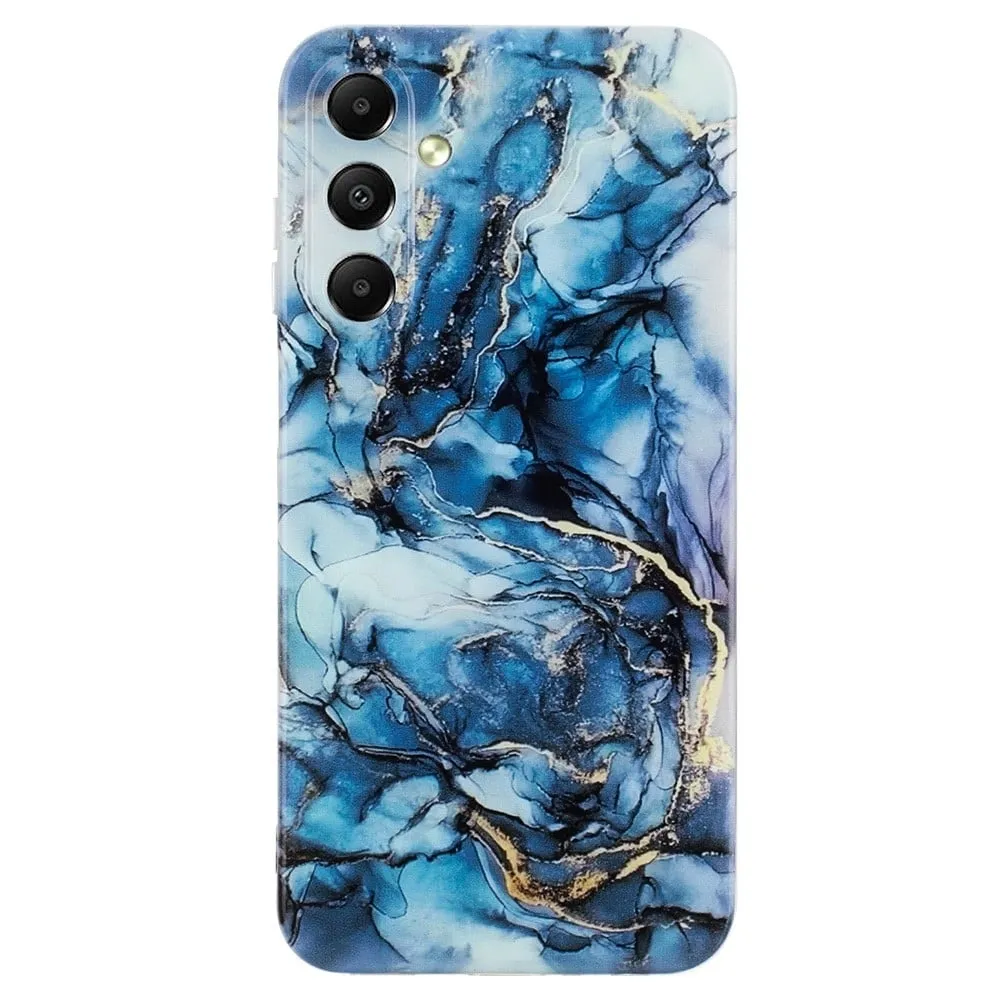 Marmordesign Samsung Galaxy A05s deksel - Grå