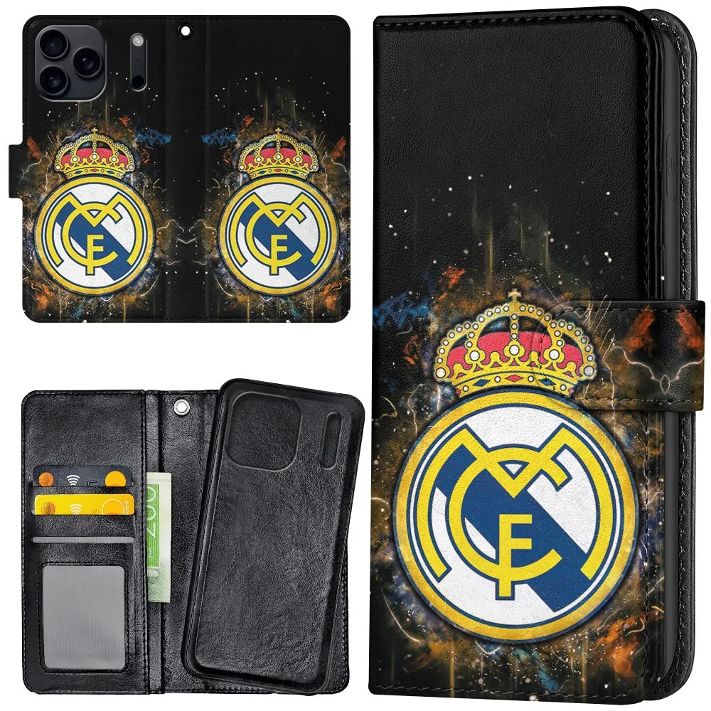 iPhone 17 Pro - Lommebok Deksel Real Madrid