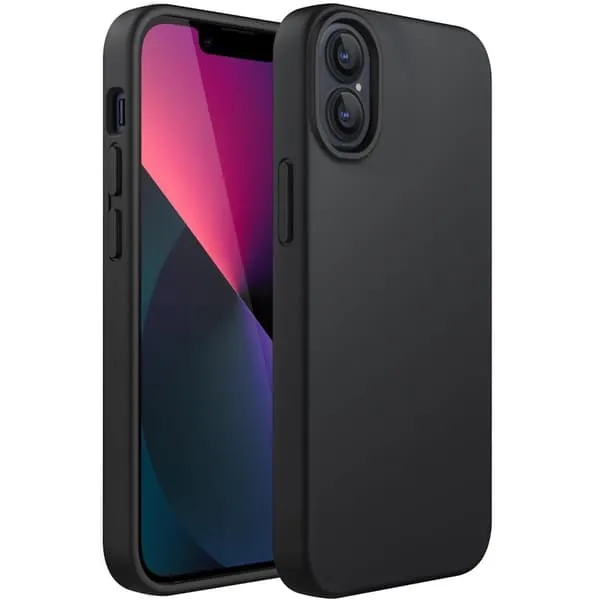 iPhone 16 matt svart silikondeksel