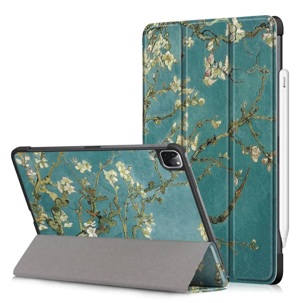 Apple iPad Pro 11 (2020) Trefoldelig Slim Fit Deksel - Ferskenblomst