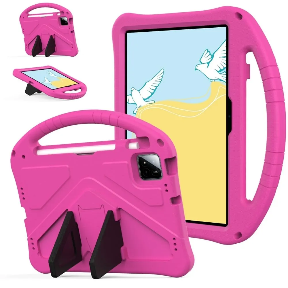 Xiaomi Pad 7 Pro / Pad 7 Case EVA Tablet Cover with Handle Kickstand Children Friendly - Rose