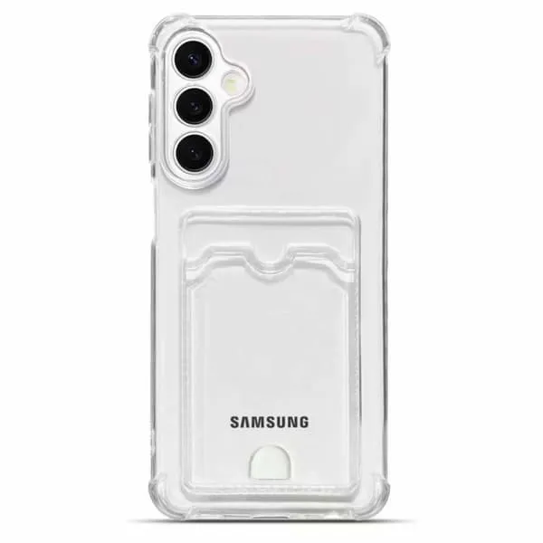 Samsung A37 gjennomsiktig deksel med kortholder