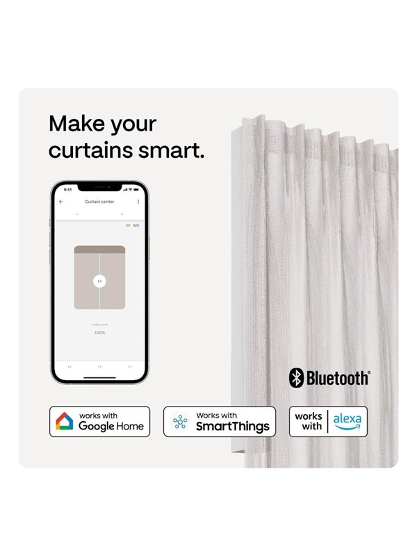 MotionBlinds Smart Curtain Rail Central opening 240cm