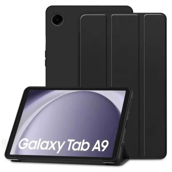 Samsung Galaxy Tab A9 trifold-deksel med stativ – svart
