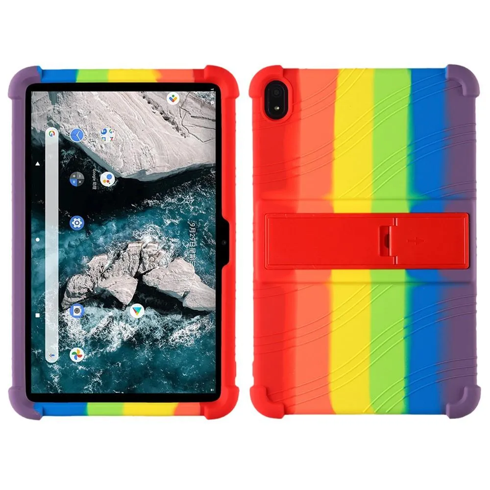Nokia T20 Mykt Silikon Beskyttelsesdeksel med Støtte Rainbow Pride