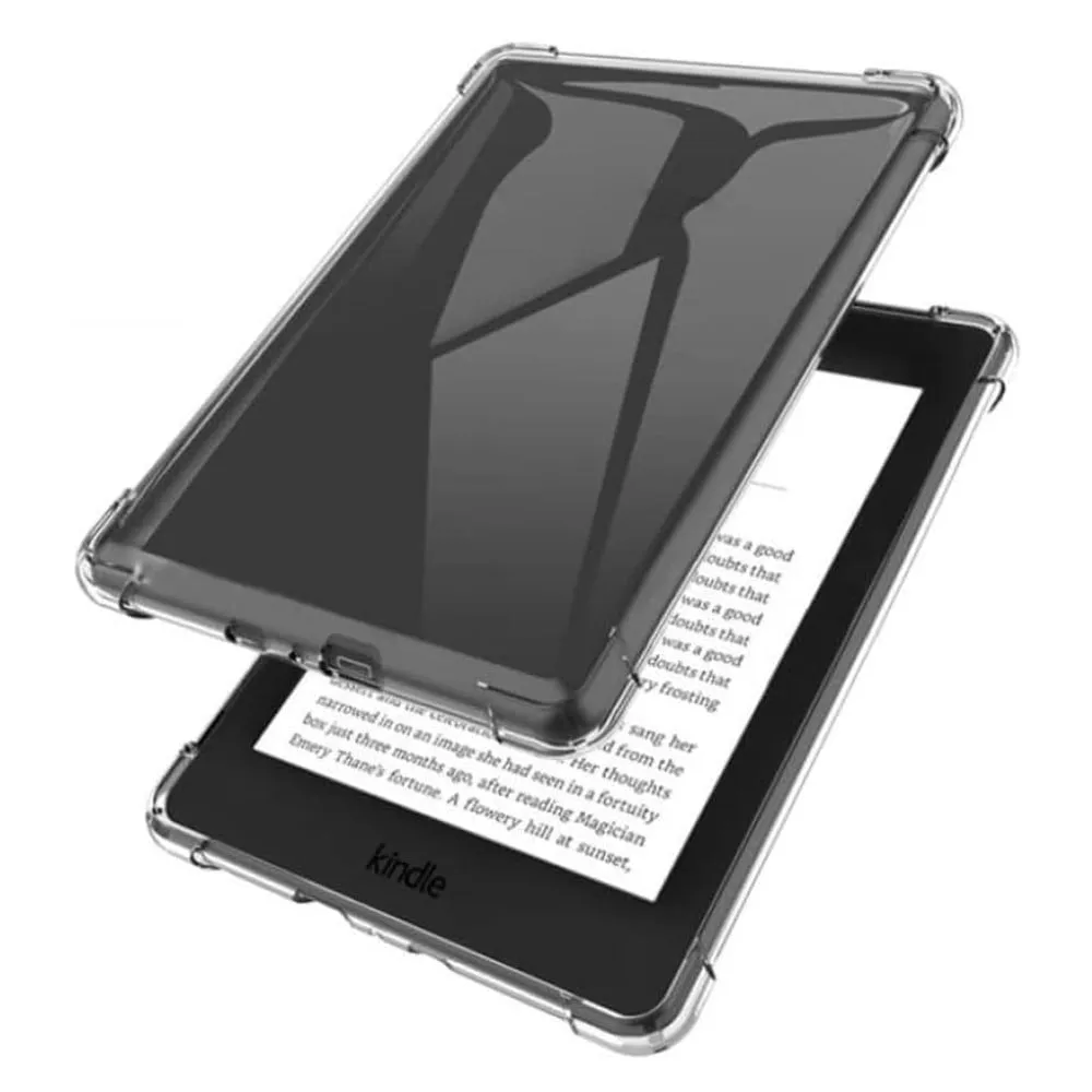 Amazon Kindle Paperwhite 4 (2018) Etui med fire hjørner som beskytter gjennomsiktig, fleksibelt deksel til nettbrett
