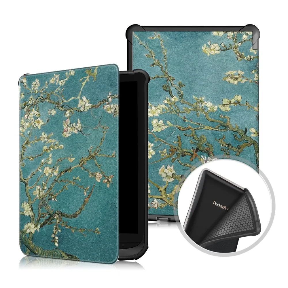 PocketBook nettbrettveske - Mange forskjellige modeller - Blomst