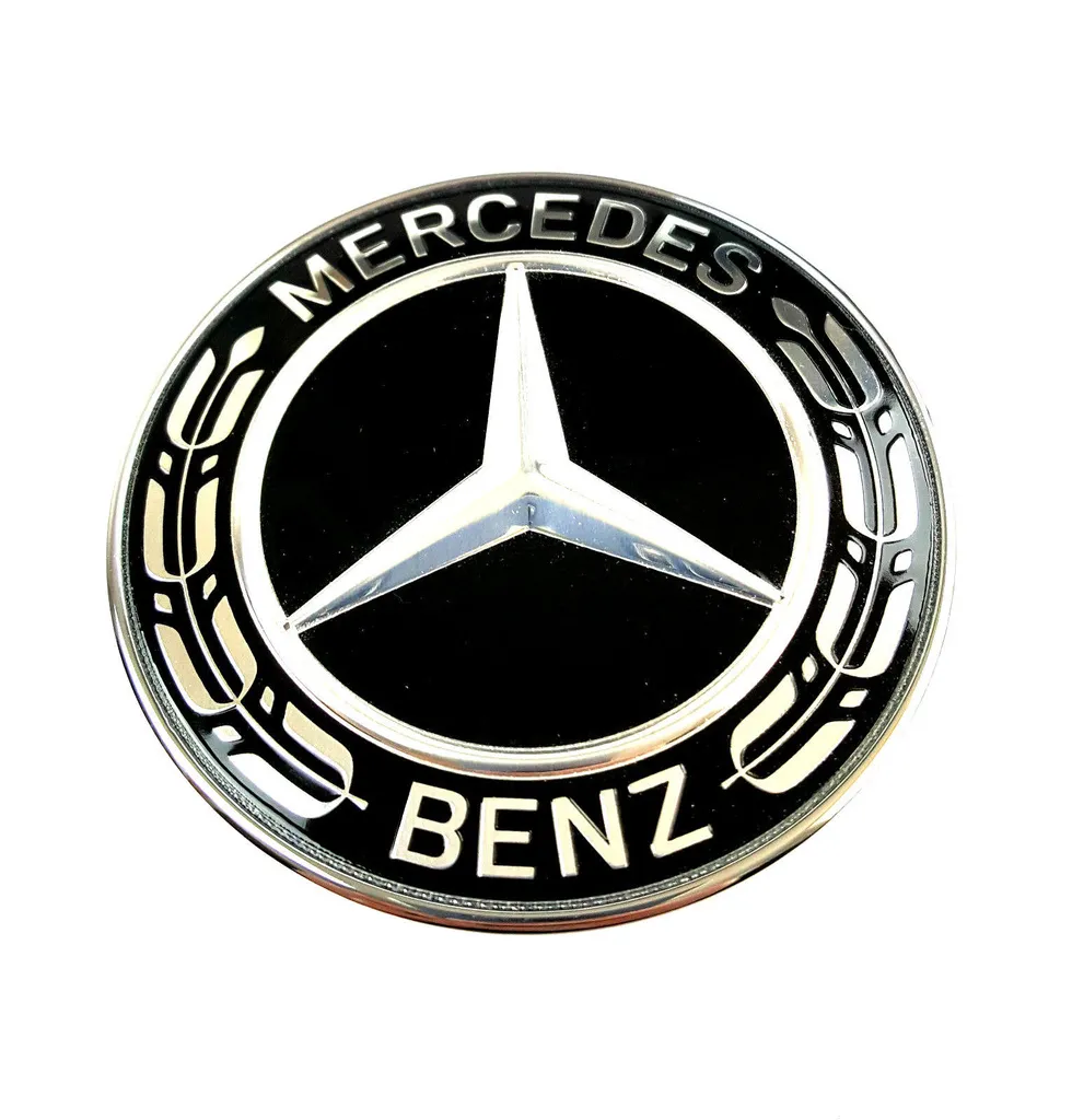 Mercedes-Benz hette Emblem Black 57mm