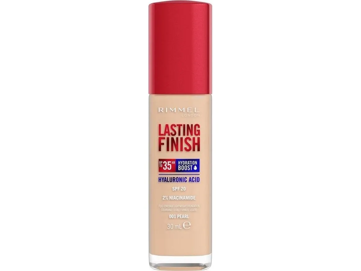 RIMMEL_Lasting Finish 35H dekkende ansiktsfoundation SPF20 001 Pearl 30ml