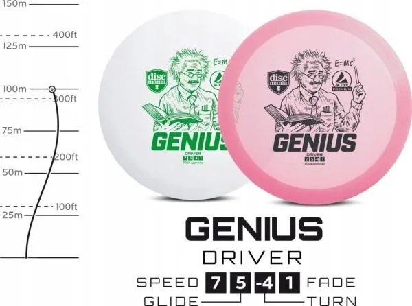 Discgolf DISCMANIA Fairway Driver GENIUS Active Premium Pink 7/5/-4/1