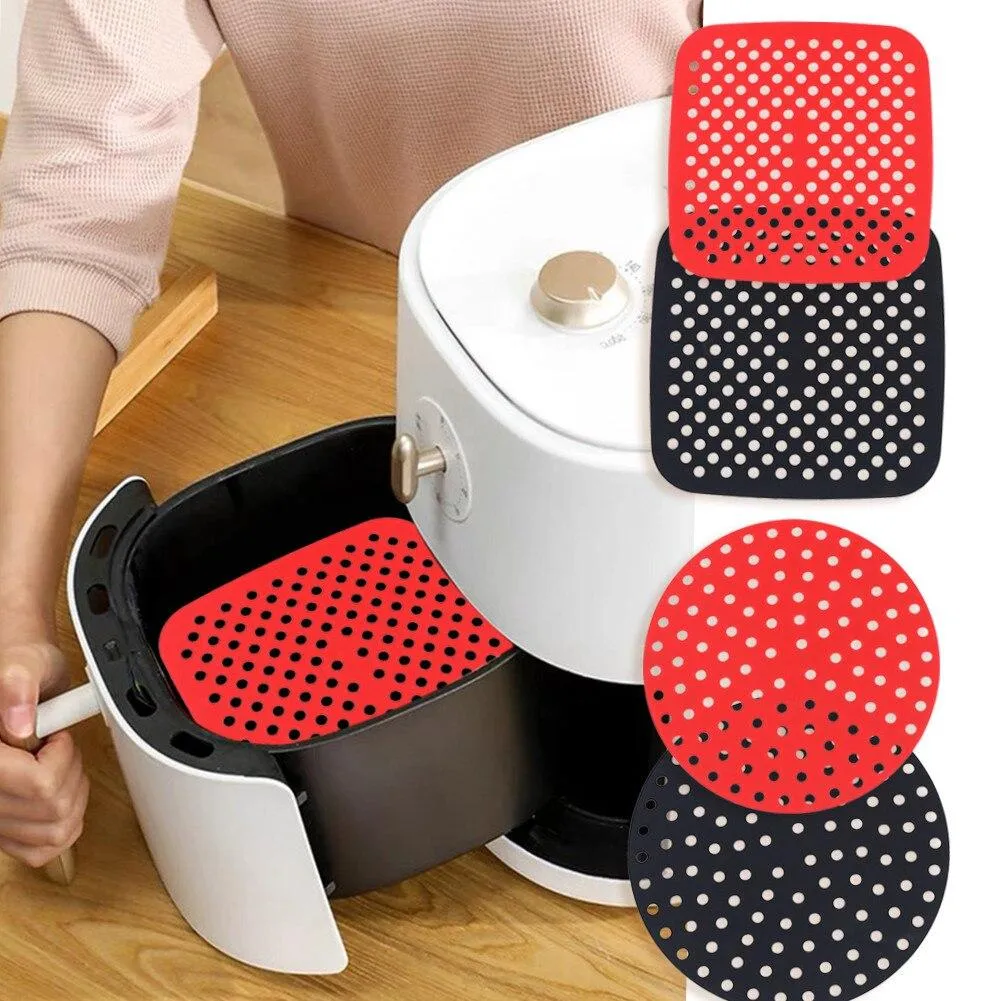 Airfryer Silikoninnlegg - Matte til luftfrityrkoker - Fyrkant (S)