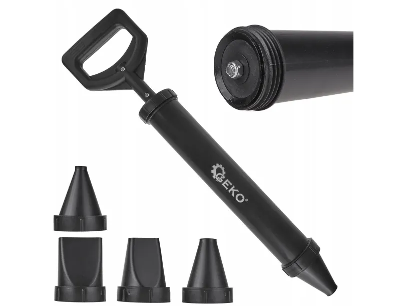 Geko trykkpistol/press til byggemasse og mørtel 850 ml + 4 dyser (30)