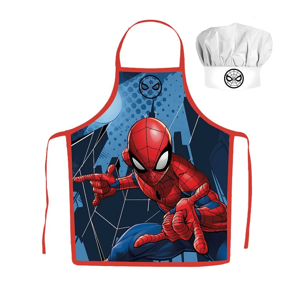 Spiderman Blått barneforkle sett i 2 deler