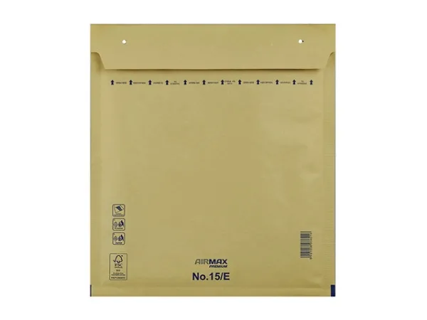 Boblepose, 15/E, 240 x 275 mm indre dim: 265 x 220 mm, Kort side åben peel&seel, Skræl og forsegl, b