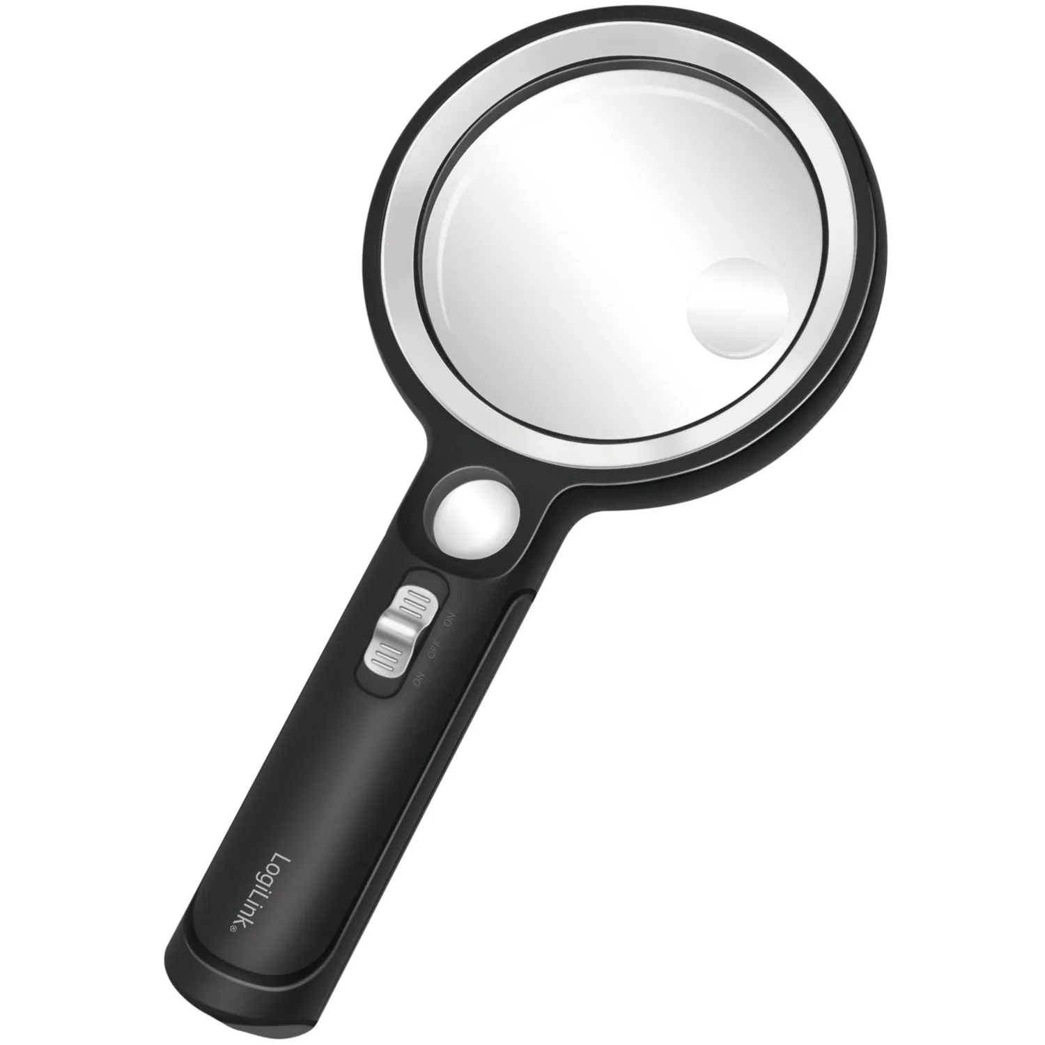 Forstørrelsesglass Ø9cm med LED-belysning