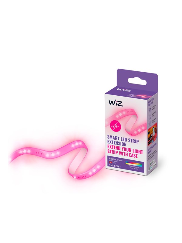 WiZ Smart LED Light strip-forlengelse, 1 m, justerbar hvit og RGB