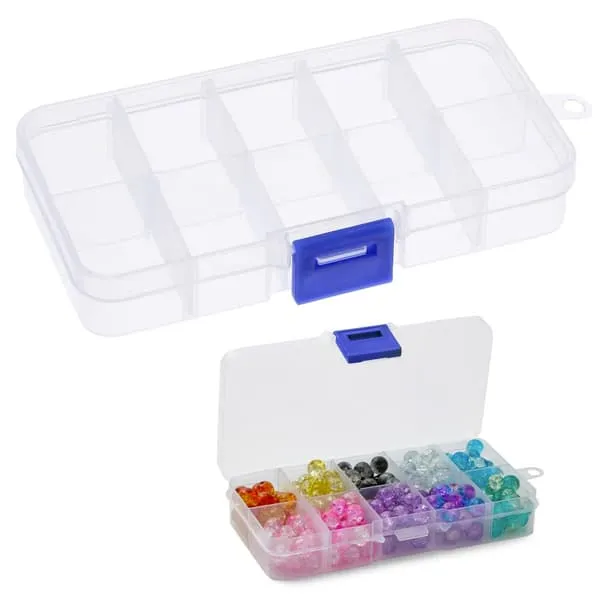 Oppbevaringsboks for Hobby, Perler Skruer | Organisator med Justerbare Fag