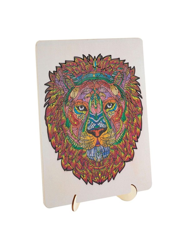 Creative Craft Group Wooden Jigsaw Puzzle Lion 140pcs. Tre