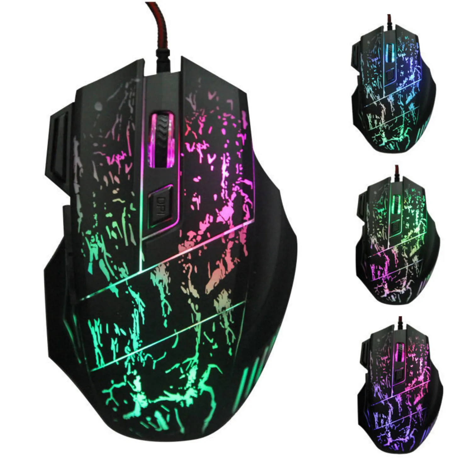 RGB Gaming Mus / Datamus med 7 Knapper
