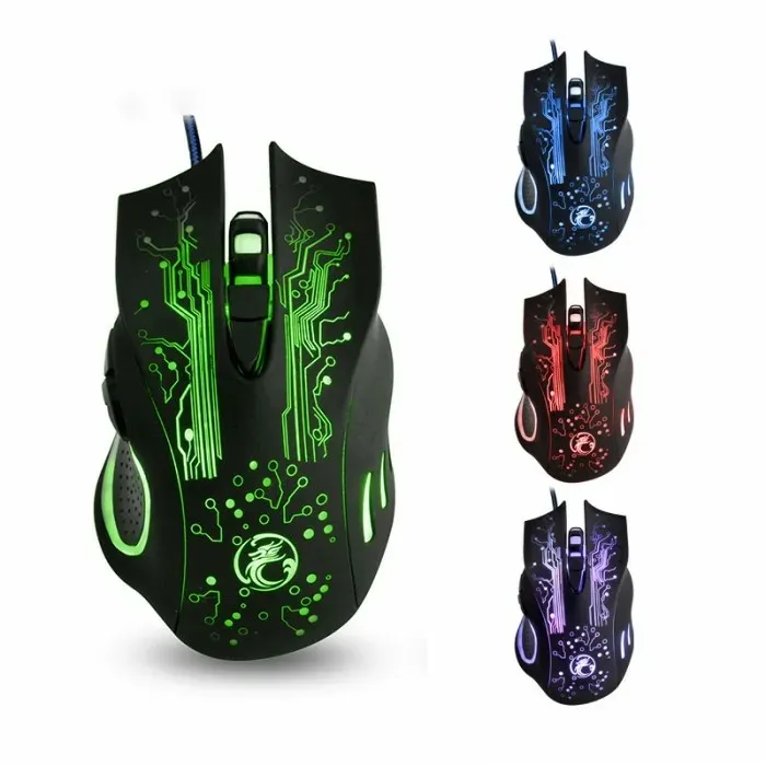 Gaming Mus med Skiftende Lys / Datamus - Estone X9