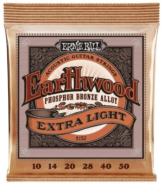 Ernie Ball 2150 Earthwood Phosphor Bronze Extra Light - Stål Strenge til Akustisk Guitar