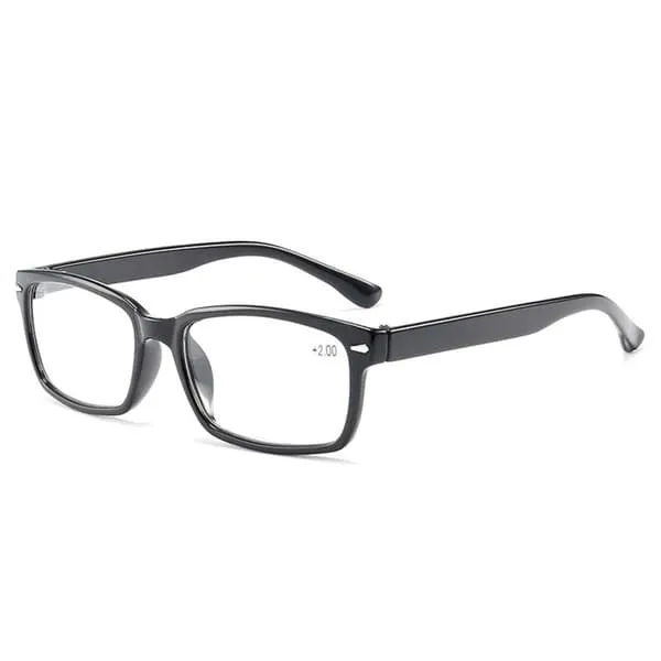 Smale svart lesebriller styrke 2.0 glass